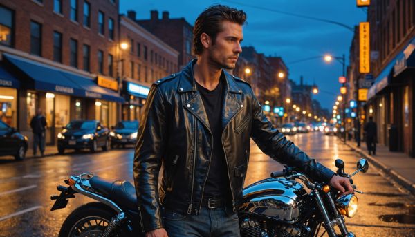 Les blousons en cuir offrent une protection optimale en ville