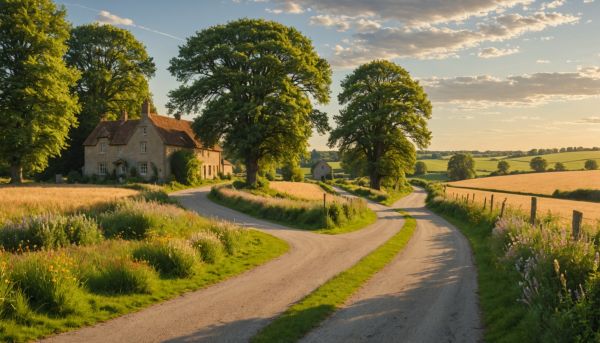 Les routes de campagne offrent un dépaysement instantané